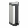 Pinpoint Step-On Receptacle- 7 Gal- 14in.x14in.x21in.- Stainless PI3186695